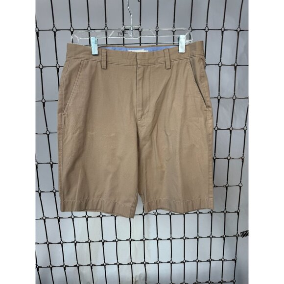Mens J.Crew Beige Cotton Chino Shorts Size 31 Minor Discoloration on Front - Picture 10 of 14